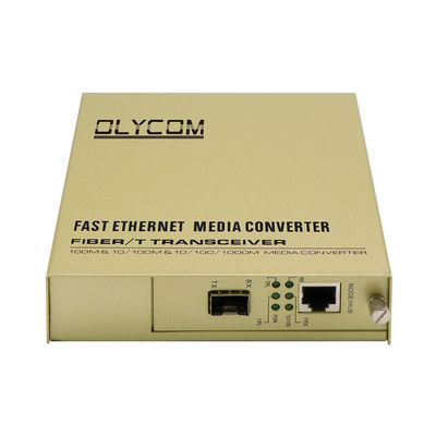 SFP Single Fiber Media Converter 10/100Mbps AC Input Không quản lý LFPT 2KM 20KM