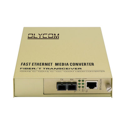 Bộ chuyển đổi phương tiện MDIX CCTV với 2 cổng Ethernet SMF Tối đa 100km