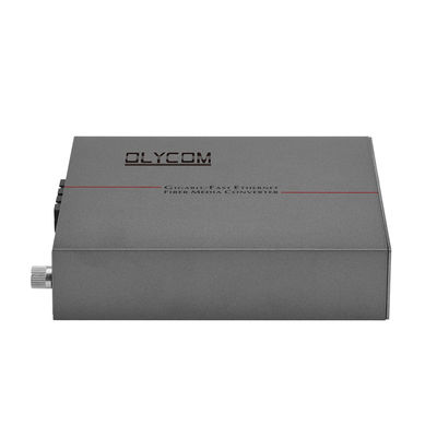 Bộ chuyển đổi phương tiện truyền thông Ethernet sợi quang 30W POE được gắn trên giá đỡ Cổng SC kép Đầu vào AC