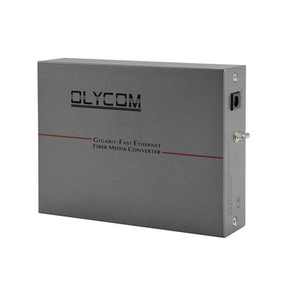 Bộ chuyển đổi phương tiện truyền thông Ethernet sợi quang 30W POE được gắn trên giá đỡ Cổng SC kép Đầu vào AC