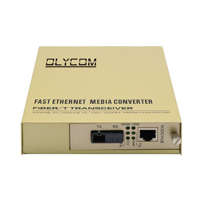 Bộ chuyển đổi phương tiện truyền thông Ethernet sợi quang đơn lõi không quản lý 1310/1550nm 220V AC Input
