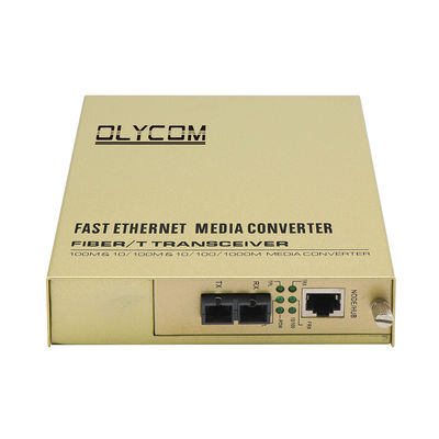 10/100Mbps Sợi quang Ethernet chuyển đổi phương tiện không quản lý Nhóm sợi kép 220V AC Input