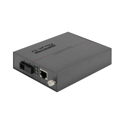Chuyển đổi phương tiện truyền thông Gigabit Ethernet Cổng SC sợi quang đơn không quản lý 20KM CE