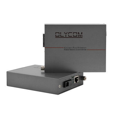 Gigabit Fiber Optic Ethernet Media Converter Single Fiber SC Port Không quản lý 20KM