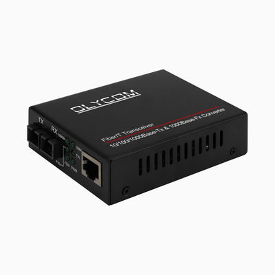 2 cổng Gigabit Ethernet Media Converter Unmanaged Duplex SingleMode Multimode Port SC