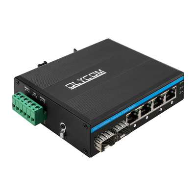 6 cổng Industrial Ethernet Switch Gigabit Network 100/1000M SFP Fiber Unmanaged Realtek Chip