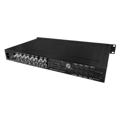 16 cổng AHD CVI TVI CVBS Video To Fiber Converter HD 1080P CCTV giám sát AC220V