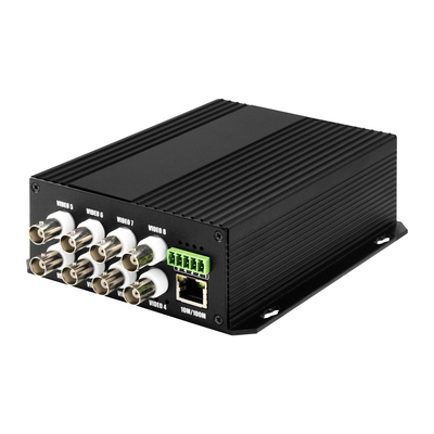 8 cổng CCTV Video Audio Ethernet Dry Contact Fiber Media Converter Bidi D5V2A