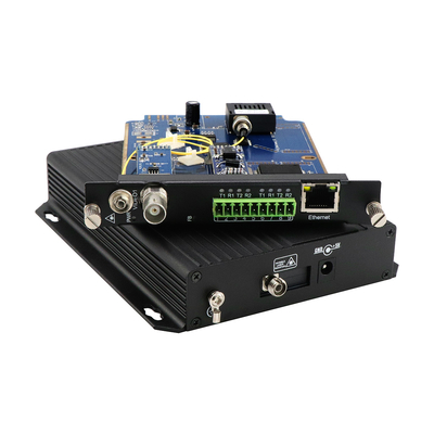 Analog Video Bidi RS232 Dữ liệu 10 / 100M Ethernet Media Converter DC5V 40km FC Fiber