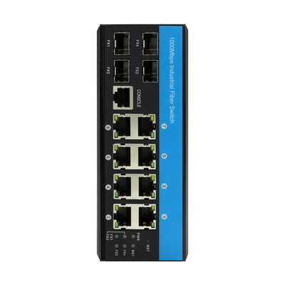 12 cổng công nghiệp quản lý Ethernet chuyển đổi với 2.5G sợi ERPS Ring L2 quản lý